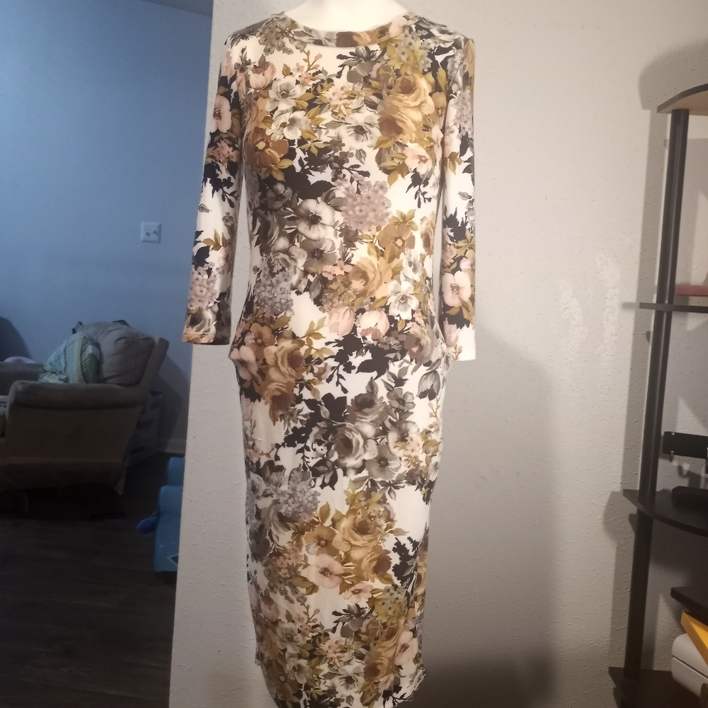 Fitted rose dress
